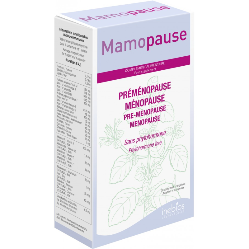Mamopause - sans phytohormone 60 comprimés