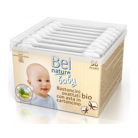 Coton-tiges sécurité pour bébé en coton bio 56 pièces