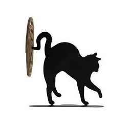 Porte-spirale chat noir