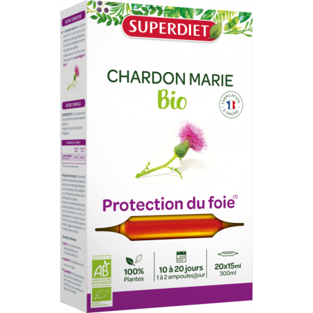 Complexe chardon marie digestion bio* 20x15ml