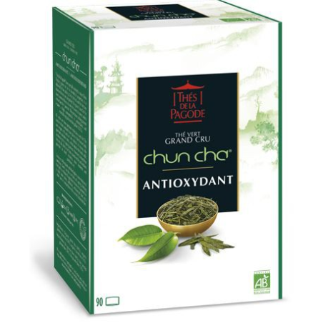 Thé vert Chun cha bio* antioxydant 90 infusettes